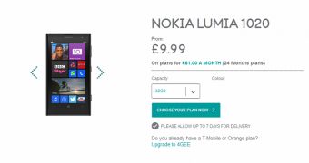 Nokia Lumia 1020 at EE UK