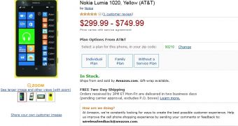 Nokia Lumia 1020 at Amazon