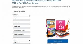 Nokia Lumia 1320 now on pre-order in the Philippines