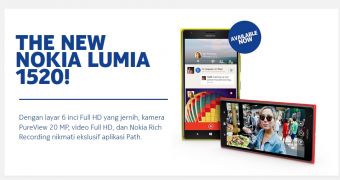 Nokia Lumia 1520 arrives in Indonesia