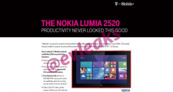 Nokia Lumia 2520 tablet goes to T-Mobile soon