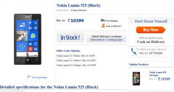 Nokia Lumia 525 arrives in India
