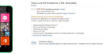 Nokia Lumia 530 store page