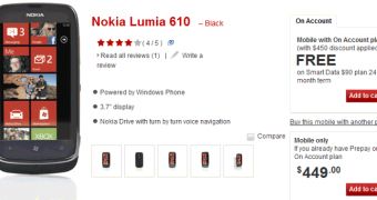 Nokia Lumia 610 Arrives in New Zealand via Vodafone