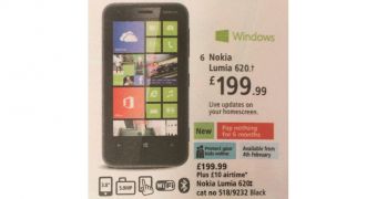 Nokia Lumia 620 PAYG price
