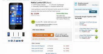 Nokia Lumia 620 in India