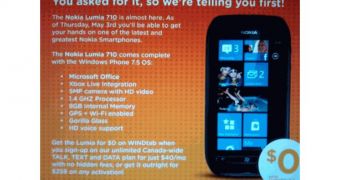 Nokia Lumia 710 Arriving at WIND Mobile on May 3 for $259 CAD Outright