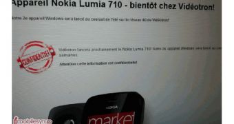 Nokia Lumia 710 Coming Soon to Videotron