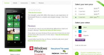 Nokia Lumia 800 Now Available at TELUS