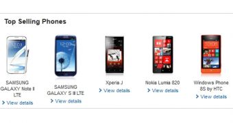 Singtel's top selling smartphones