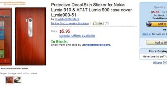 Protective Decal Skin Sticker for Nokia Lumia 910
