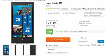 Nokia Lumia 920 sees price cut in India