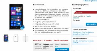 Nokia Lumia 925 on pre-order at O2 UK