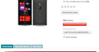 Nokia Lumia 925 at Vodafone UK