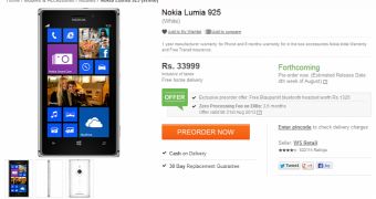 Nokia Lumia 925 now on pre-order in India