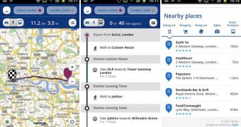 Nokia Maps HTML5 screenshots