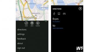 Nokia Maps 2.5 for Windows Phone (screenshots)