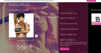 Nokia Music offers support for both Windows 8 and Windows RT