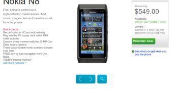 Nokia N8 now on Nokia USA's website