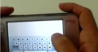 The iPhone's keyboard on Nokia N800 tablet