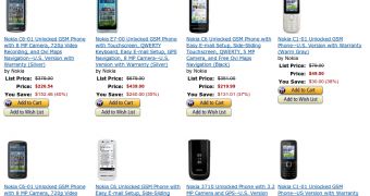 Nokia phones cheaper at Amazon