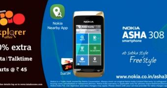 Nokia Nearby ad on Asha 308