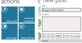 WordPress for Windows Phone (screenshots)