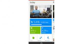 Bing Health and Fitness applications