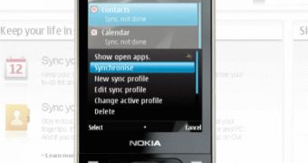 Nokia N96 synchronizing with Ovi