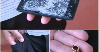 Smartphone stops bullet and saves owner's life