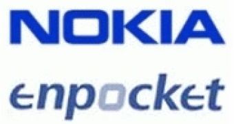 The Nokia and Enpocket logos