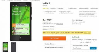 Nokia X gets discounted at Flipkart