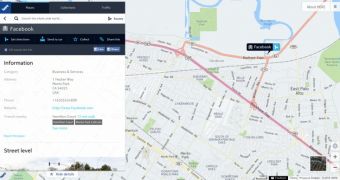 Facebook mobile with HERE maps