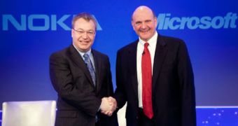 Stephen Elop, President and CEO of Nokia Corporation and Steve Ballmer, CEO of Microsoft
