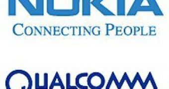 Nokia and Qualcomm logos