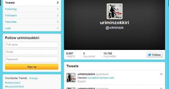 Uriminzokkiri Twitter account hacked