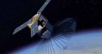 This is a rendition of the MSV in Earth's orbit
