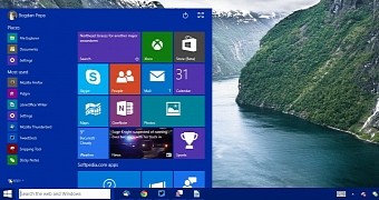 Windows 10 desktop in Technical Preview build 9926