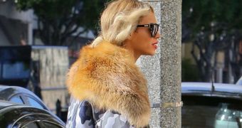 "Plant-based" Beyonce spotted wearing fur in LA