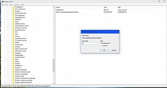 Changing the registry key in Windows 10 build 9926