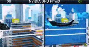 EA Mirror's Edge with PhysX and without PhysX