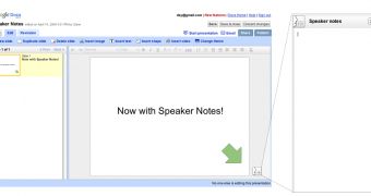Google Docs speaker notes