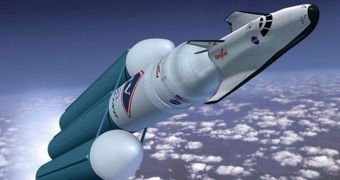 Image showing a possible space taxi, that could ferry astronauts to orbit in the near future
