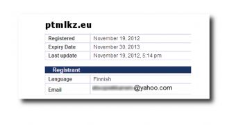 Details of malicious .eu domain's registrant
