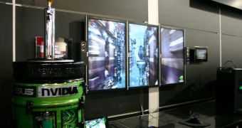 Nvidia KEGputer gaming system in action