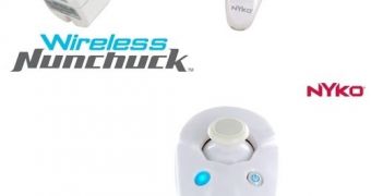 Nyko's Wireless Nunchuck controller for use with the Nintendo Wii console