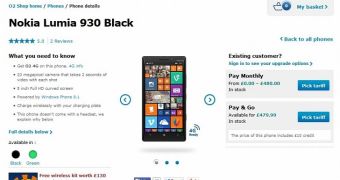 Nokia Lumia 930 at O2 UK