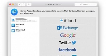 Internet Accounts in OS X System Preferences