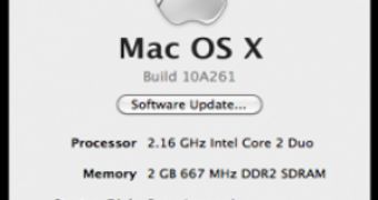 About This Mac shows the latest build of OS X is running