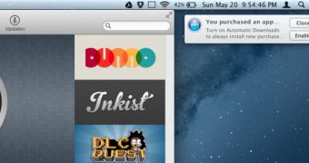 Mountain Lion screenshot - Automatic Downloads